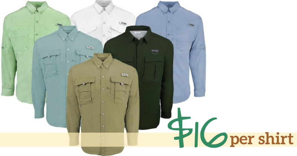 Proozy Deal Columbia Fishing Shirts for 16 Per Shirt Southern Savers