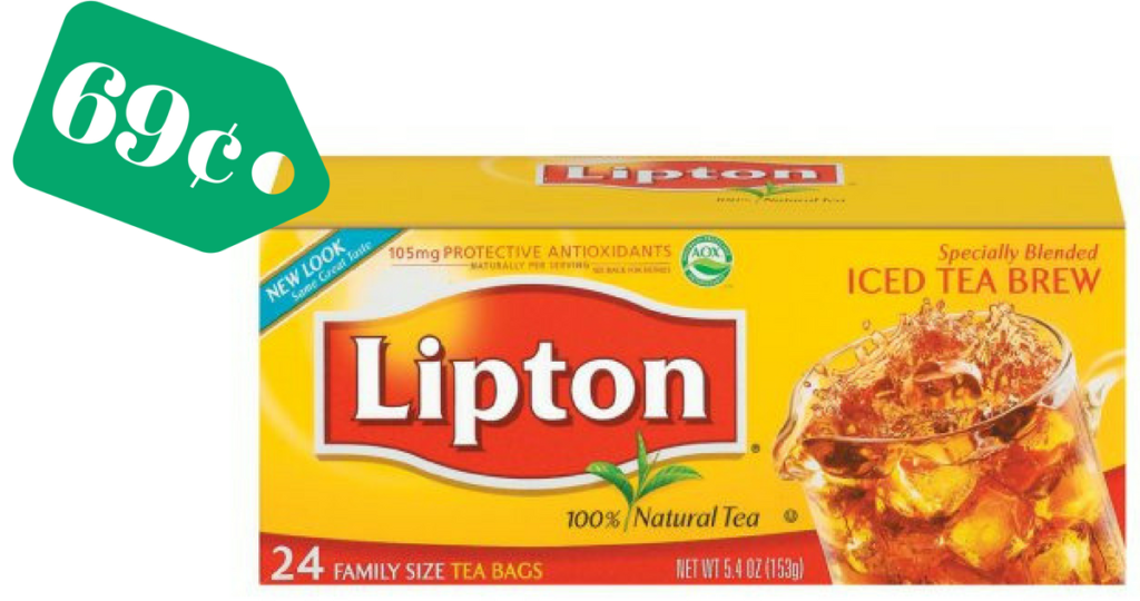 Lipton Coupon | Family Size Box of Tea for 69¢ :: Southern Savers