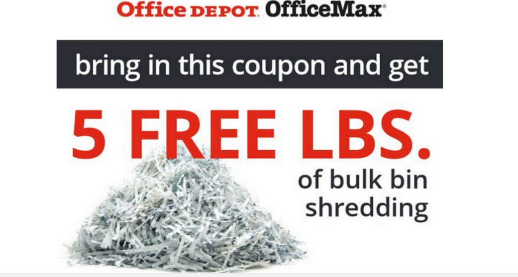 Free Shredding Services at Office Depot :: Southern Savers
