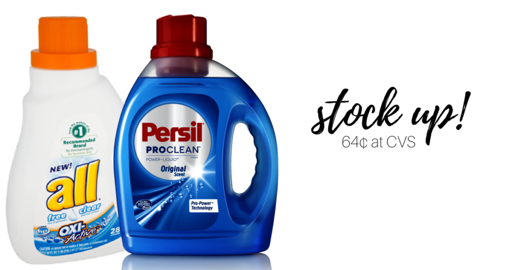 Laundry Detergent Stock Up Deal 64¢ at CVS Southern Savers