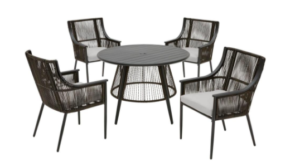 5 piece wicker patio set