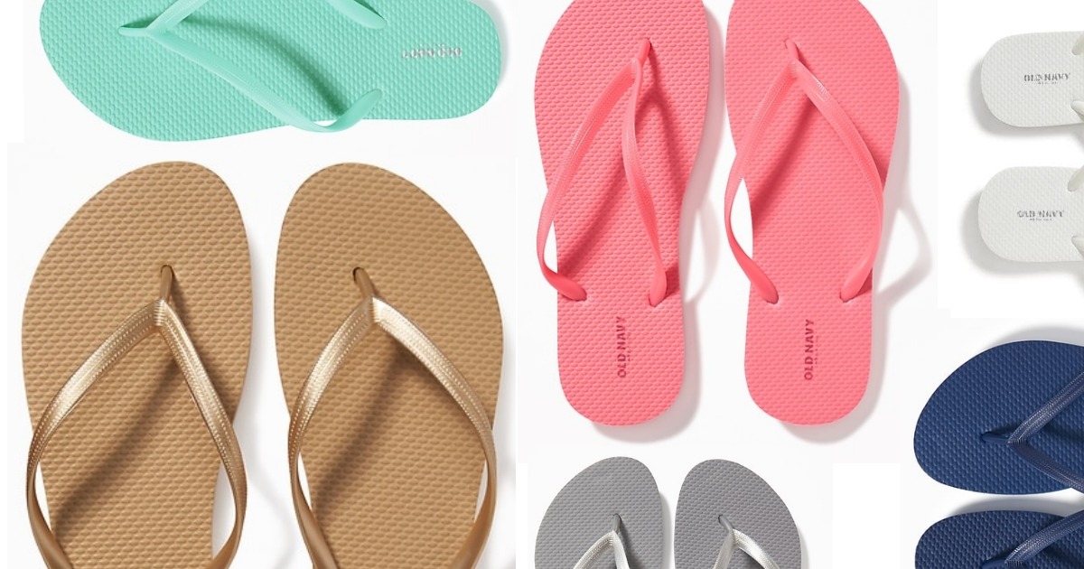 old navy $1 flip flop sale