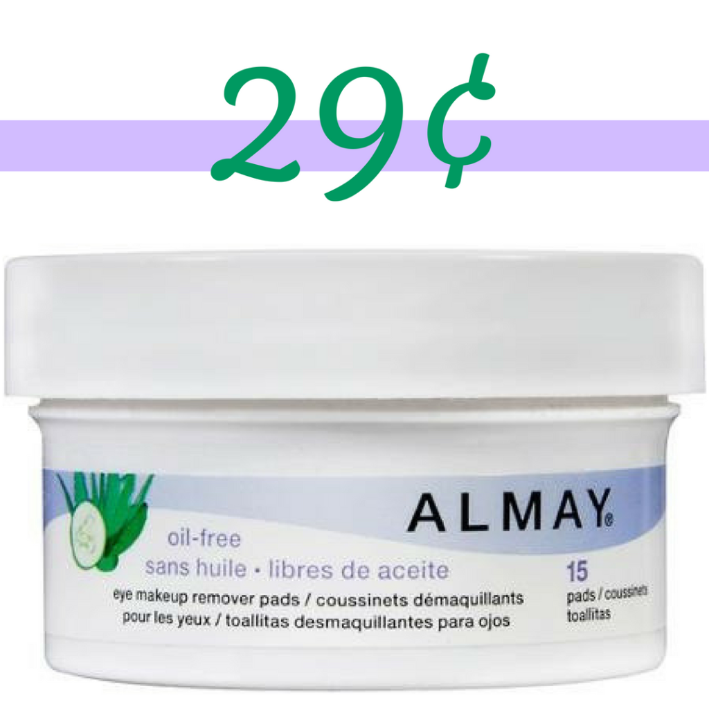 Walgreens Deal Almay Eye Makeup Remover Pads for 29¢ Southern Savers