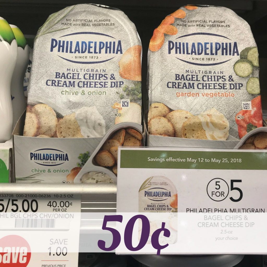 Philadelphia Coupon Bagel Chips & Cream Cheese Dip for 50