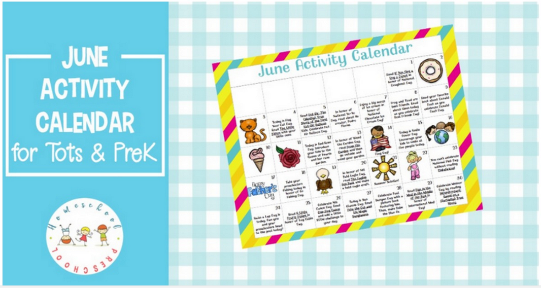 Free June Preschool Activity Calendar :: Southern Savers