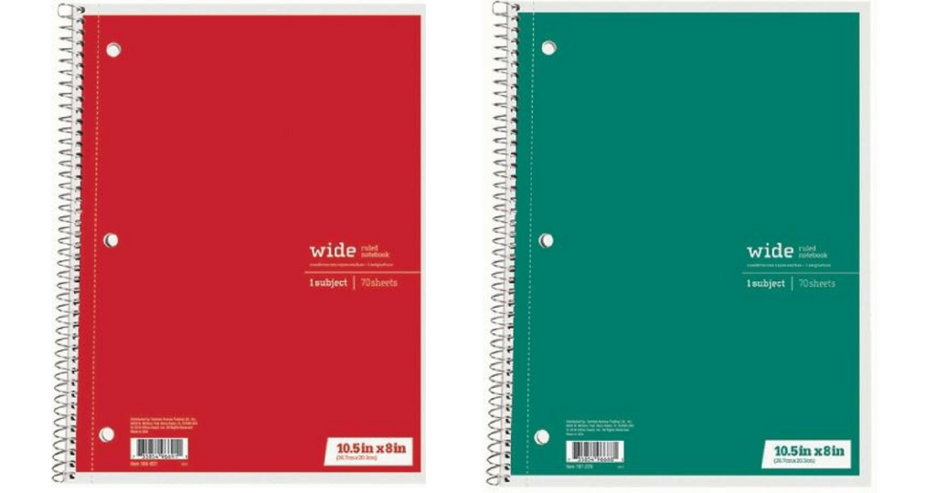 Office Depot Deal Just Basics Notebooks for 25¢ Southern Savers