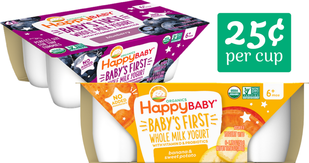 Happy Baby Coupon Whole Milk Yogurt for 25¢ Per Cup Southern Savers