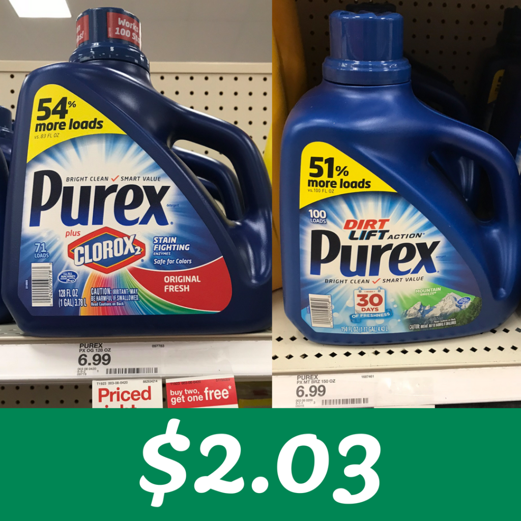 Target Deal Purex Laundry Detergent for 2.03 Per Bottle Southern
