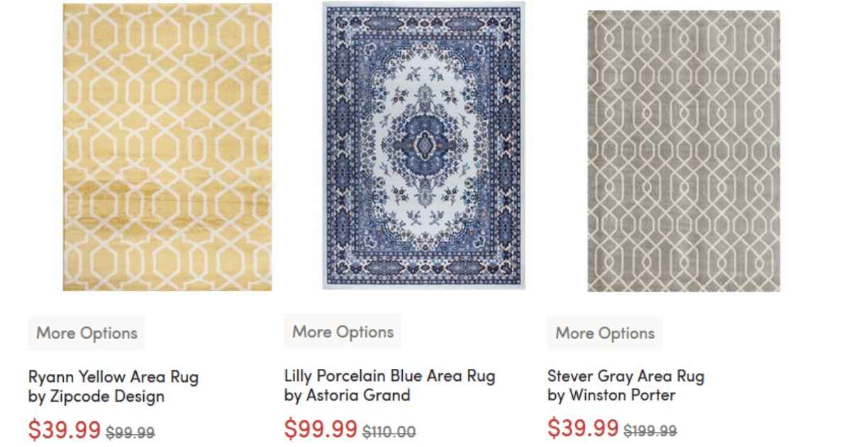Wayfair Sale 5x8 Area Rugs for 39.99 Southern Savers