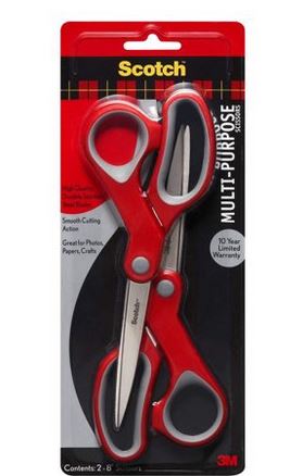 3M Scotch Multi-Purpose 8 Scissors - 2 pack