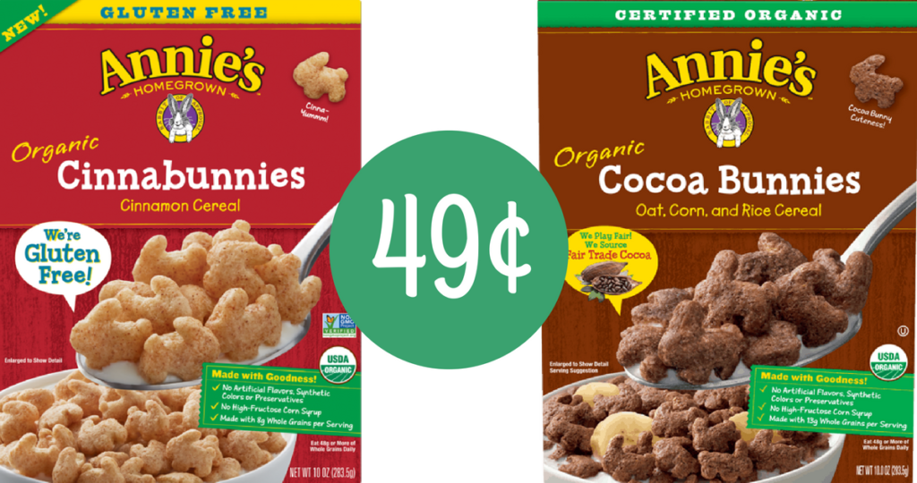 Annie's Coupon Makes Organic Cereal 49¢ Southern Savers
