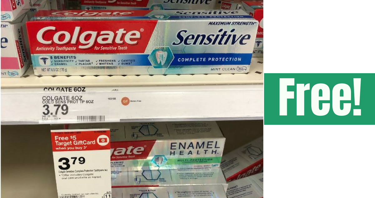 Colgate Coupon Makes 3 Tubes Of Sensitive Toothpaste Free 