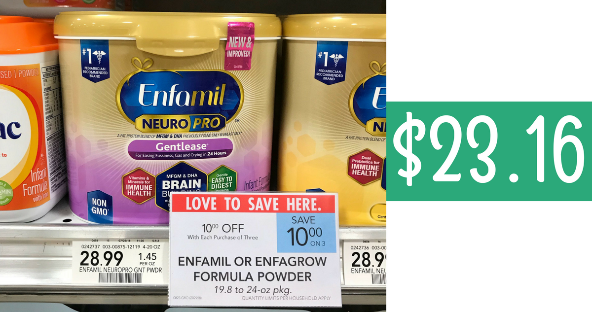 Enfamil Coupons | Makes Formula $23.16 