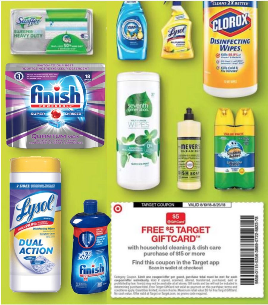 Target Household Cleaning Deals 5 Gift Card With 15