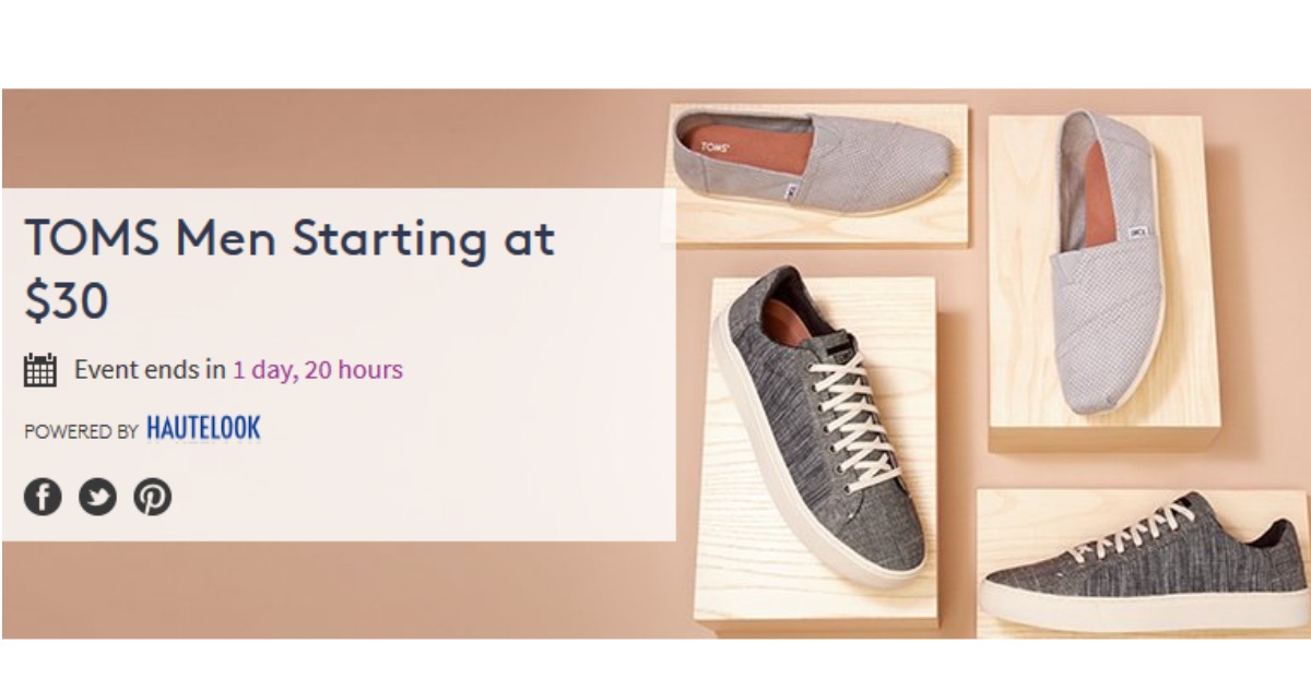 Nordstrom Rack Toms Men's Shoes Starting at 30 Southern Savers