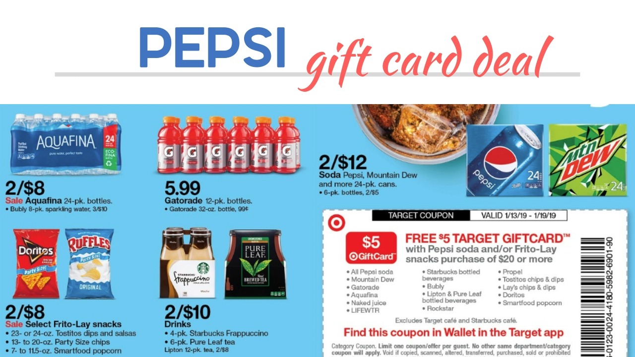 5 Target Gift Card on Pepsi & Starbucks Southern Savers