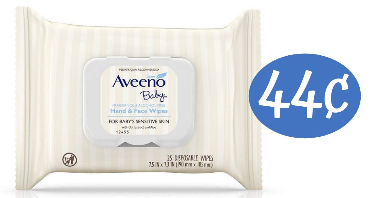 aveeno hand and face wipes