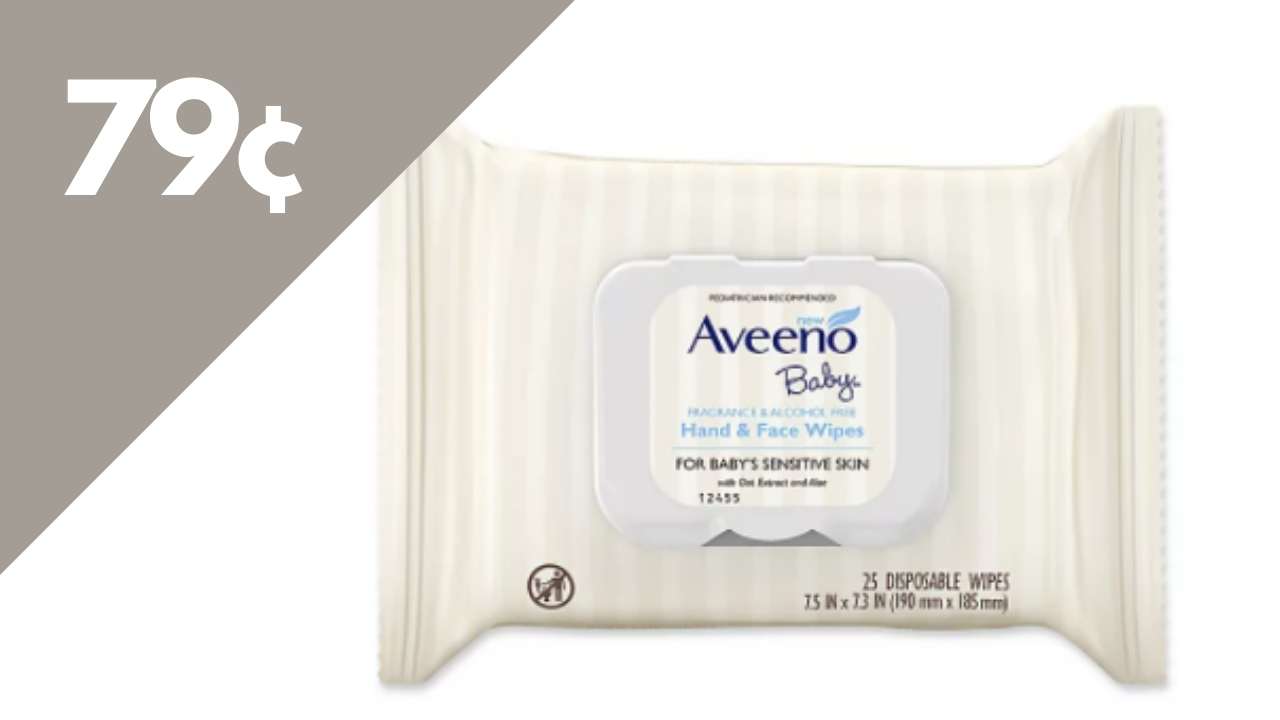 79¢ Aveeno Baby Hand &amp; Face Wipes with Coupon | Kroger Mega Deal ...