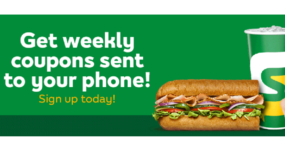 Subway Weekly Coupon Sub For 2 99 Southern Savers