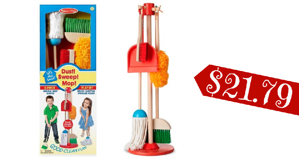 Melissa & Doug Let's Play House! Dust, Sweep & Mop 6pc Set : Target