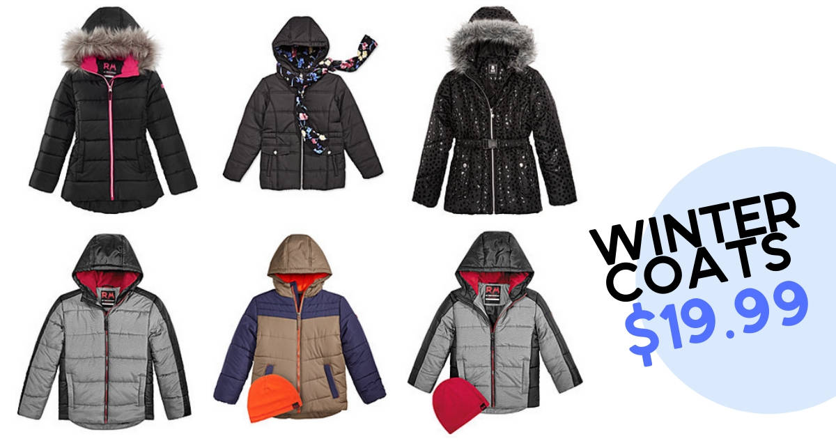 Macy's Sale: Kids Winter Coats for $19 