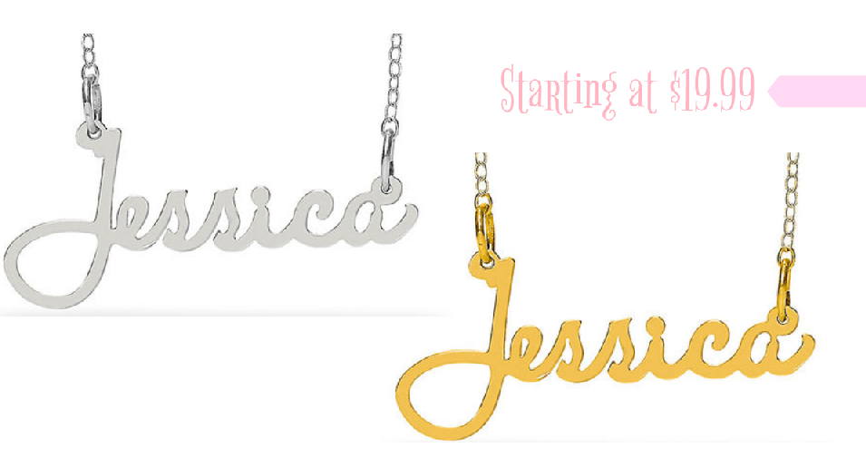 Zales Personalized Script Name Necklace for 19.99 Southern Savers