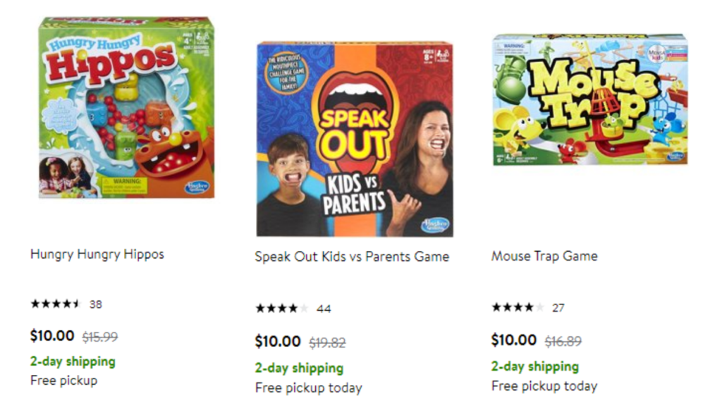 10 Hasbro Board Games at Walmart Southern Savers