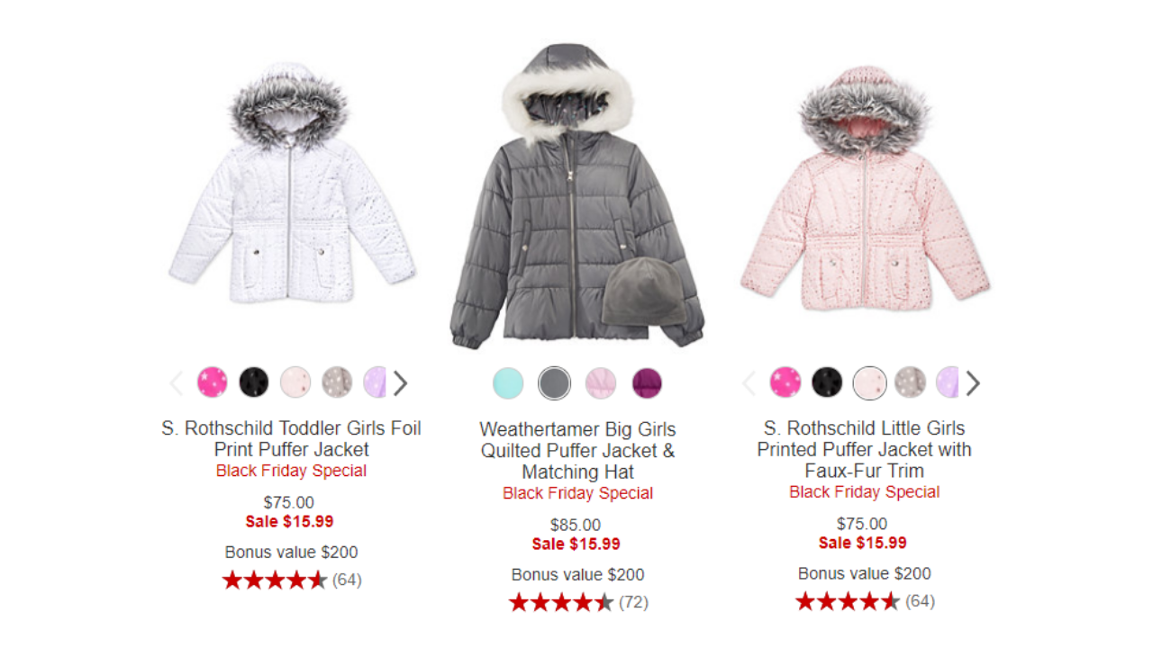 macy's girl coats on sale