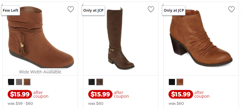 JCPenney Deal | Boots For $14.99 each :: Southern Savers
