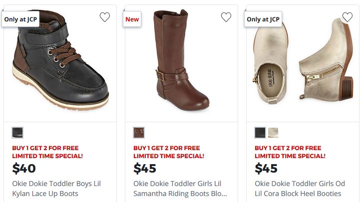 jcpenney womens boots buy 1 get 2 free