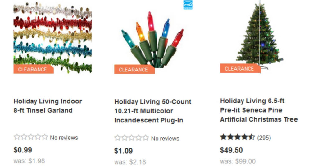 Lowe's Christmas Clearance Sale 50 Off Southern Savers