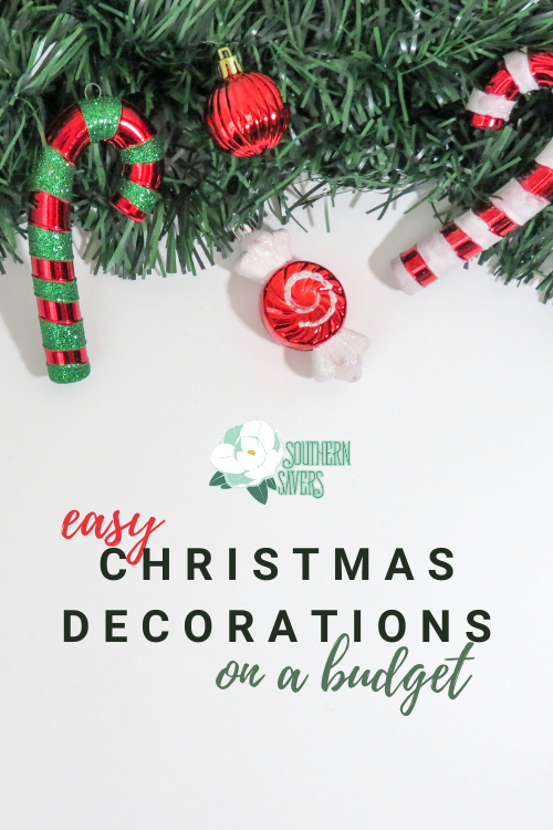 Here are some easy Christmas decorations you can do on a budget. Most will only cost a few dollars or are things you already have around the house!