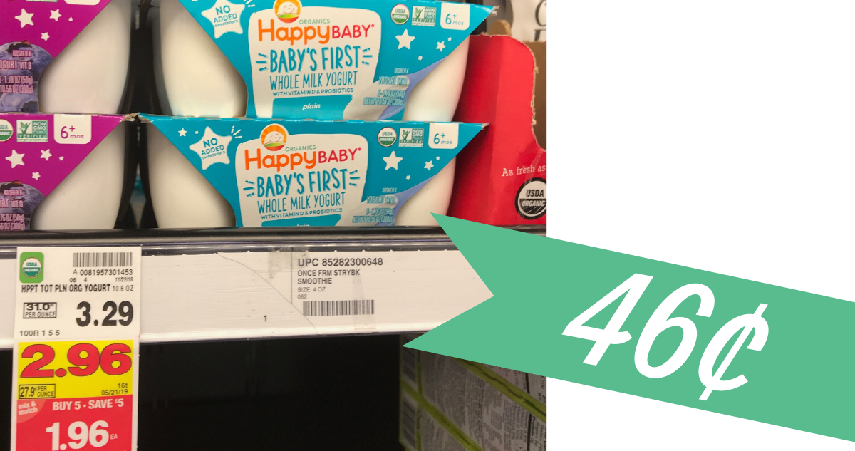 Happy Baby Coupon Whole Milk Baby Yogurt for 46¢ Southern Savers
