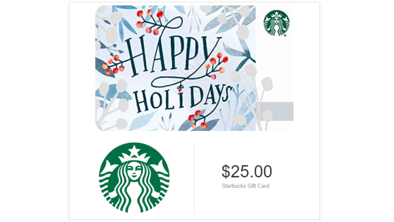 Free 5 Amazon Credit With 25 Starbucks Gift Card Purchase
