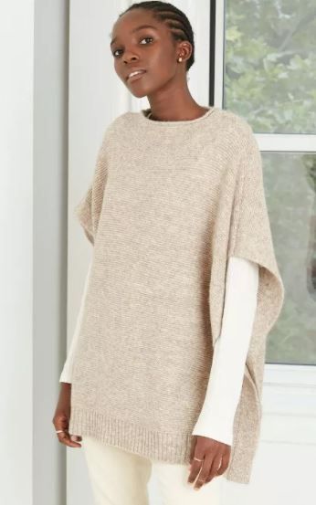 poncho sweater