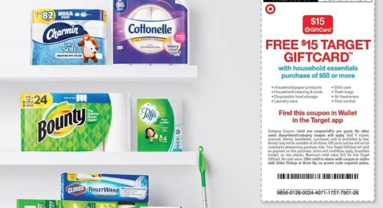 Free $15 Target Gift Card with $50 Household Purchase :: Southern Savers