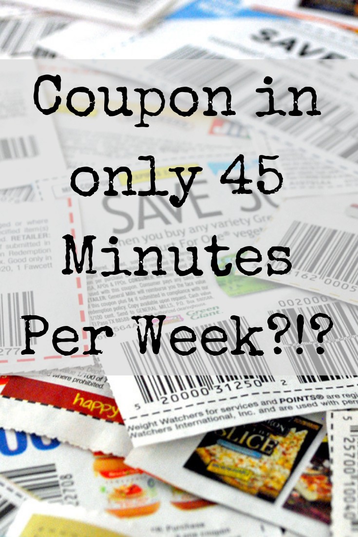 learn how to coupon in 45 minutes a week