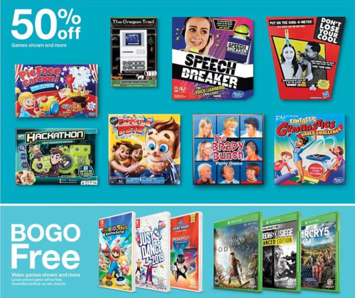 target deals video games