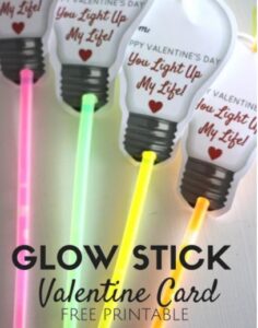 glow stick valentine's 