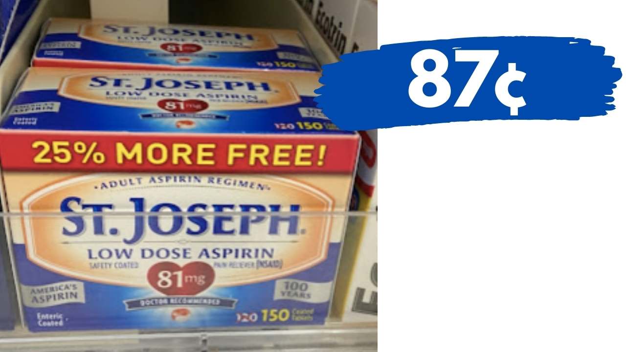 St. Joseph Coupon Makes 120ct Low Dose Aspirin 87¢ Southern Savers