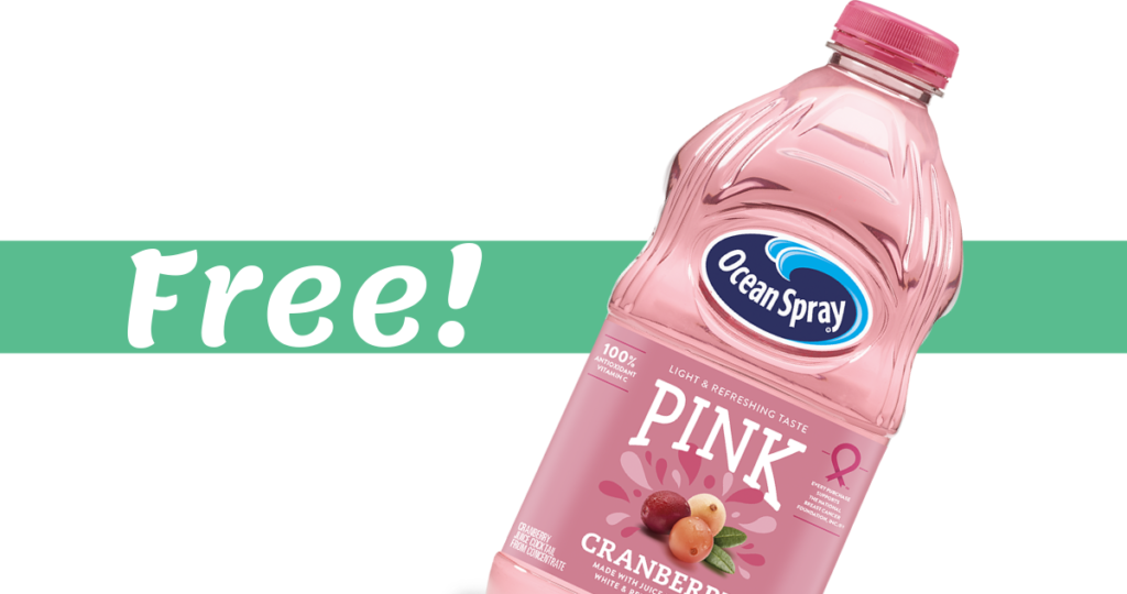 Ocean Spray Coupon | Makes Pink Cranberry Juice Free! :: Southern Savers