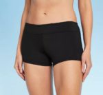 target women's black swim shorts