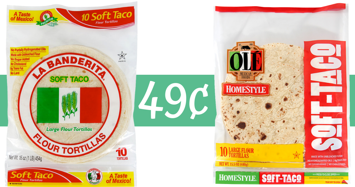 La Banderita or Ole Soft Taco Shells for 49¢ at Kroger Southern Savers