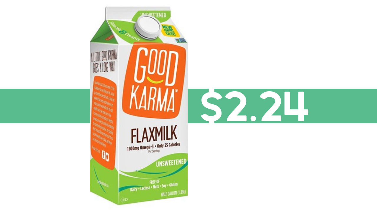 Good Karma Flax Milk 2.24 at Target! Southern Savers