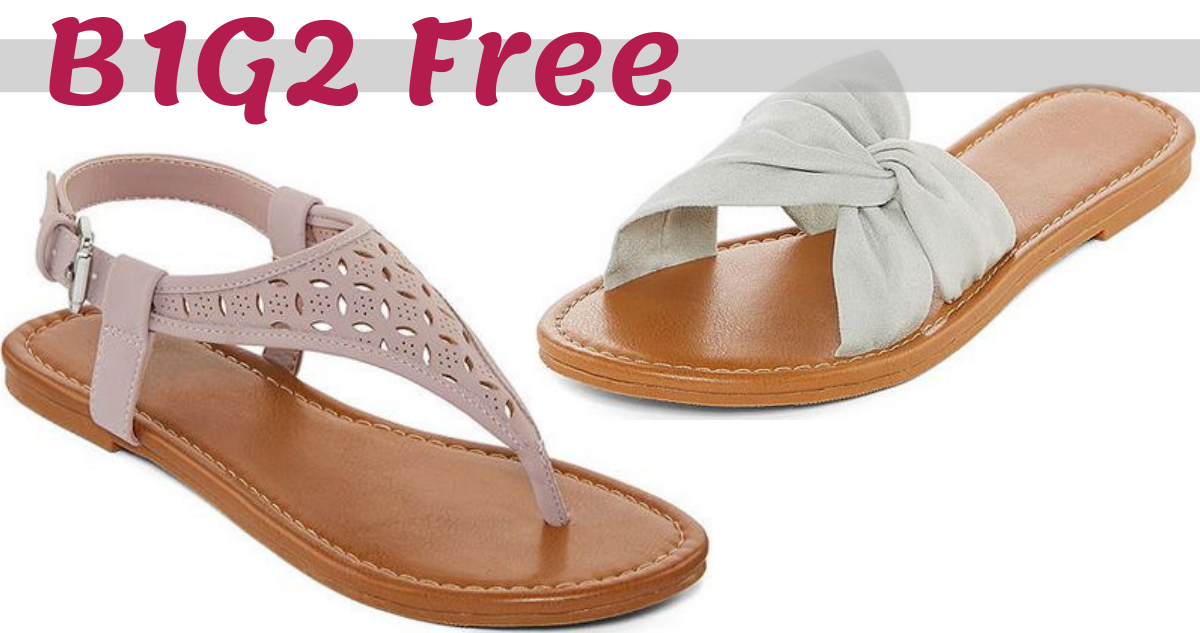 jcpenney womens summer shoes