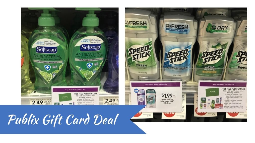 Publix Gift Card Deal = Colgate & SoftSoap for 84¢ Southern Savers