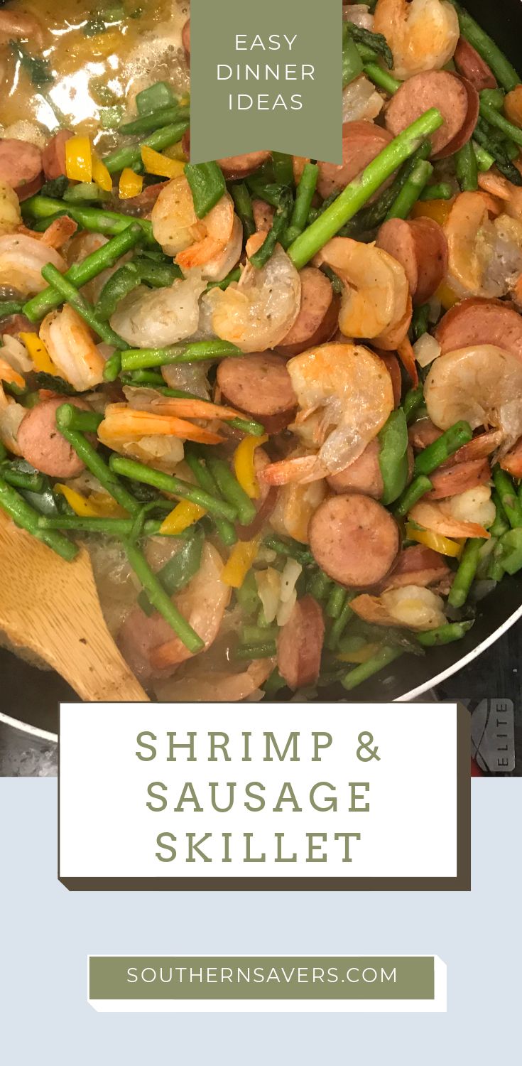 Looking for a low carb, high flavor easy dinner for this week? Check out our sausage shrimp skillet that whips up in 20 minutes or less.
