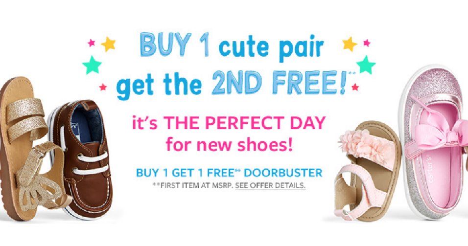 buy 1 pair of shoes get 2nd half off