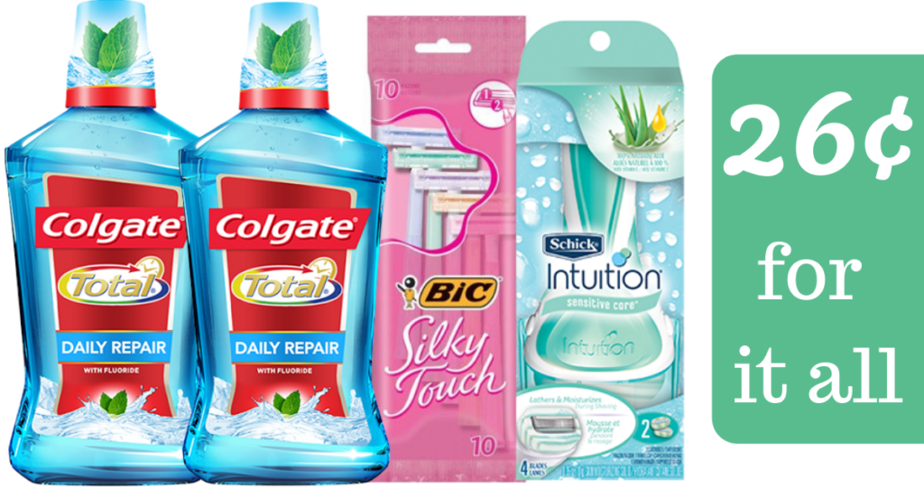 Razors & Colgate Mouthwash for 26¢ For Everything at Target Southern Savers