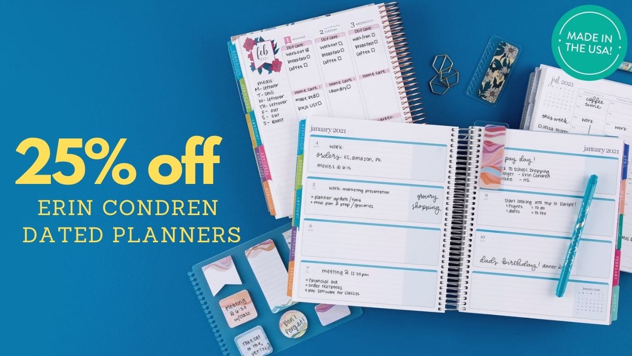 25 Off Erin Condren 2024 Planners & Calendars Southern Savers